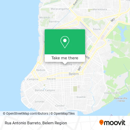 Rua Antonio Barreto map