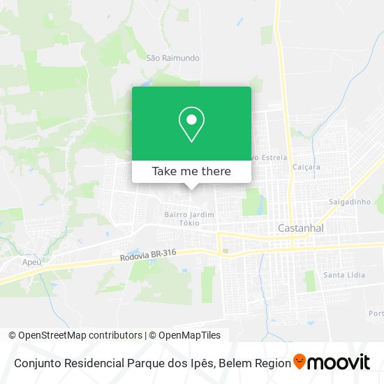 Conjunto Residencial Parque dos Ipês map