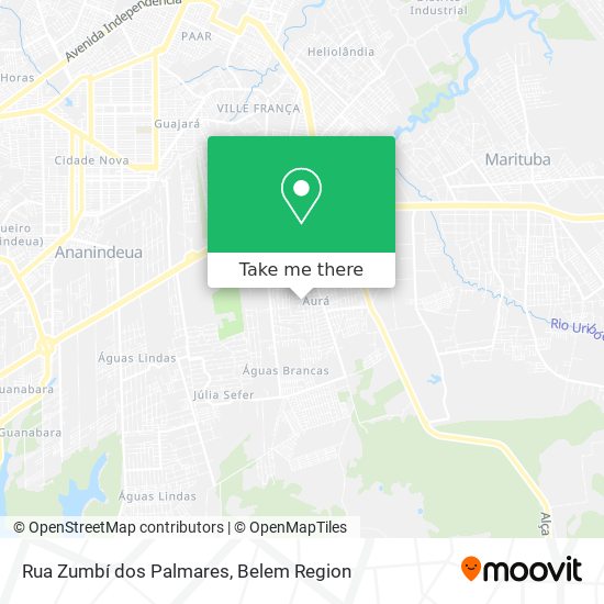 Rua Zumbí dos Palmares map