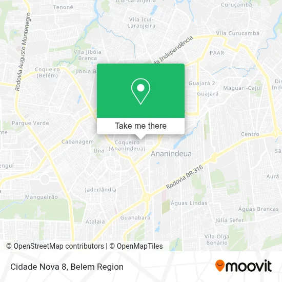 Cidade Nova 8 map