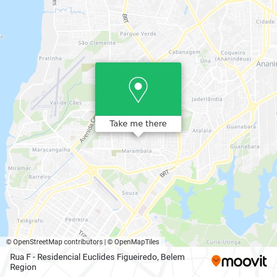 Rua F - Residencial Euclides Figueiredo map