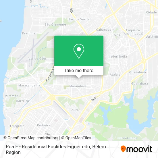 Rua F - Residencial Euclides Figueiredo map