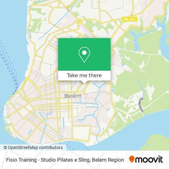 Mapa Fisio Training - Studio Pilates e Sling