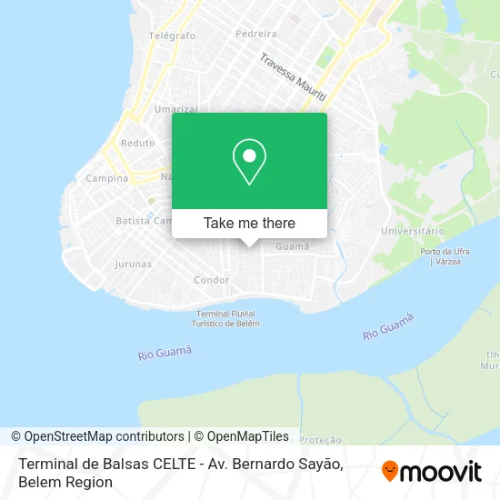 Terminal de Balsas CELTE - Av. Bernardo Sayão map
