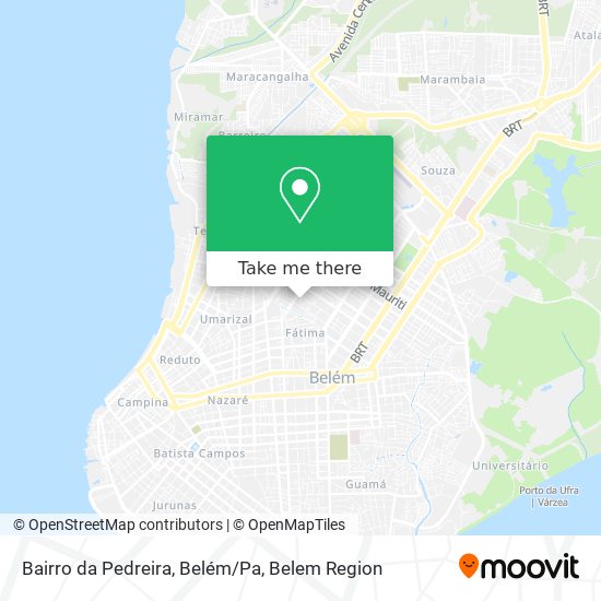 Bairro da Pedreira, Belém/Pa map