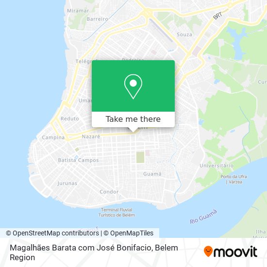 Magalhães Barata com José Bonifacio map