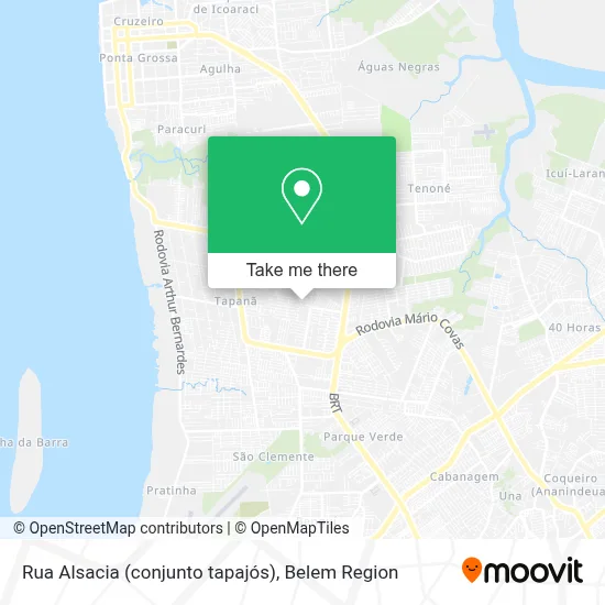 Rua Alsacia (conjunto tapajós) map