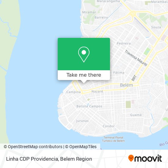 Linha CDP Providencia map