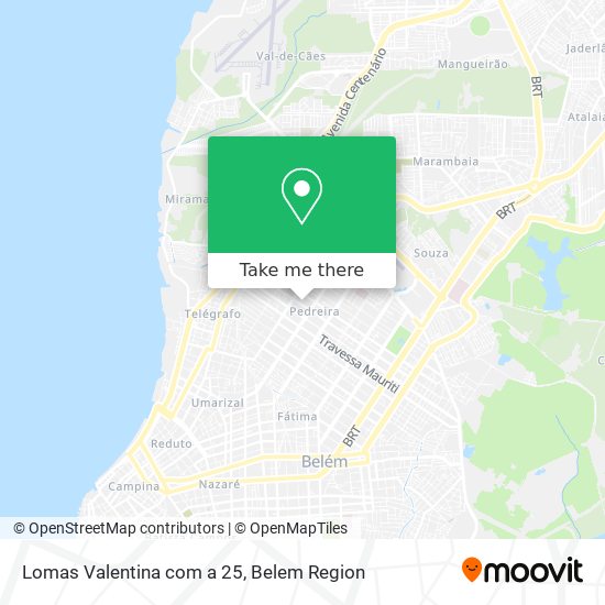 Mapa Lomas Valentina com a 25