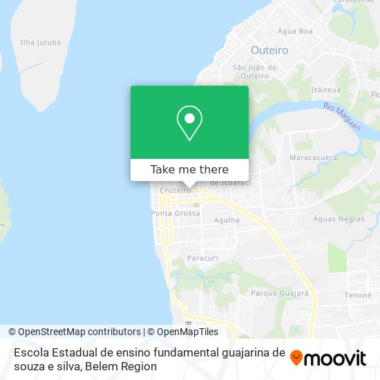 Escola Estadual de ensino fundamental guajarina de souza e silva map
