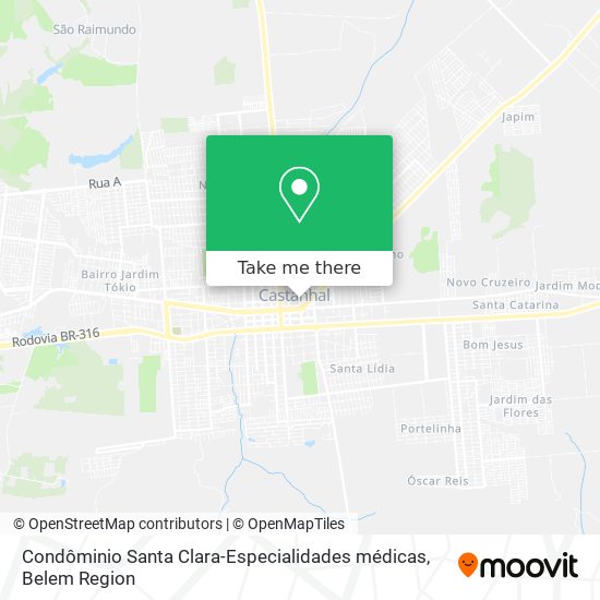 Condôminio Santa Clara-Especialidades médicas map