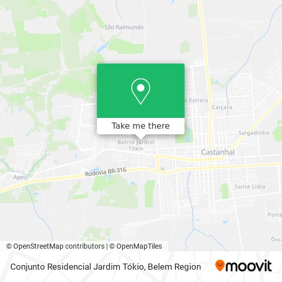 Conjunto Residencial Jardim Tókio map