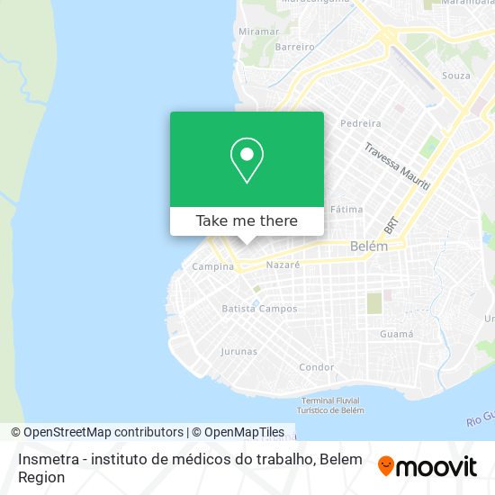 Insmetra - instituto de médicos do trabalho map