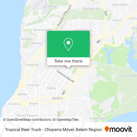 Mapa Tropical Beer Truck - Choperia Móvel