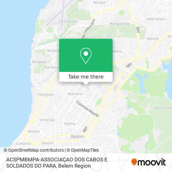 ACSPMBMPA-ASSOCIAÇAO DOS CABOS E SOLDADOS DO PARA map