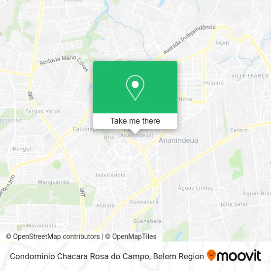 Condominio Chacara Rosa do Campo map