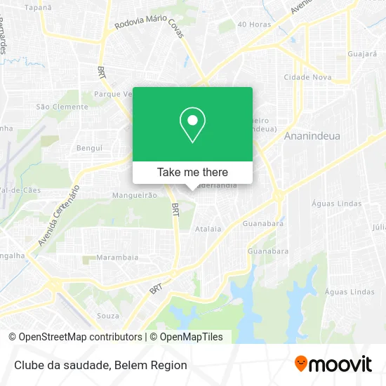 Clube da saudade map