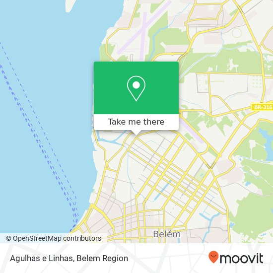 Mapa Agulhas e Linhas