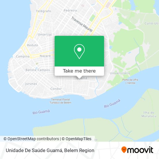 Mapa Unidade De Saúde Guamá