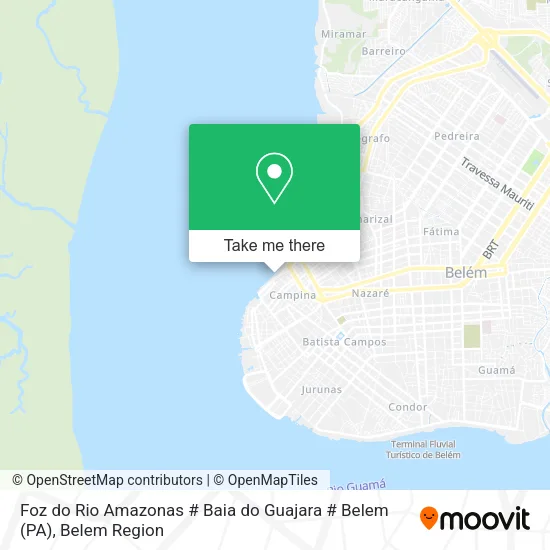 Foz do Rio Amazonas # Baia do Guajara # Belem (PA) map