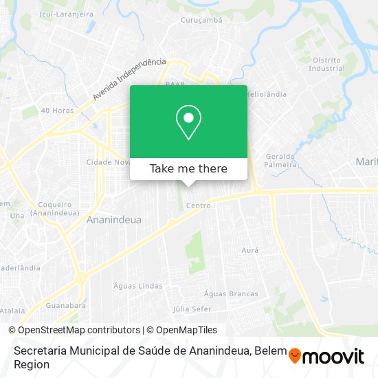 Secretaria Municipal de Saúde de Ananindeua map