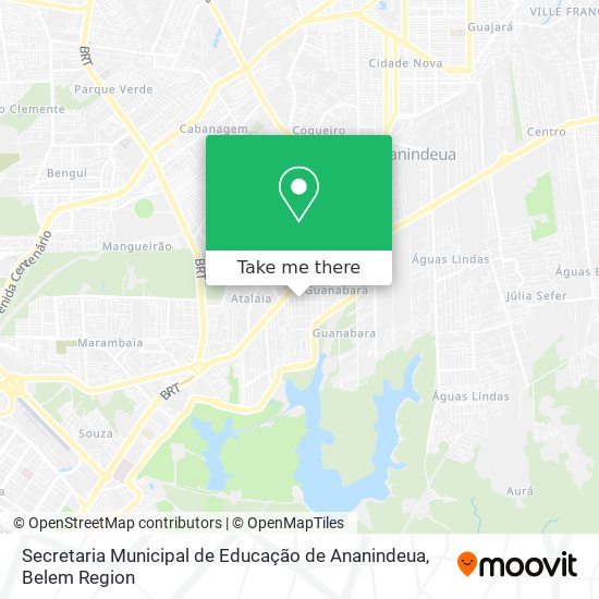 Mapa Secretaria Municipal de Educação de Ananindeua