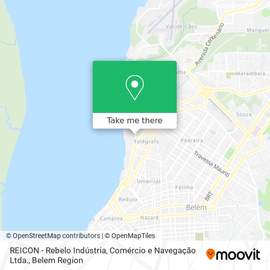REICON - Rebelo Indústria, Comércio e Navegação Ltda. map