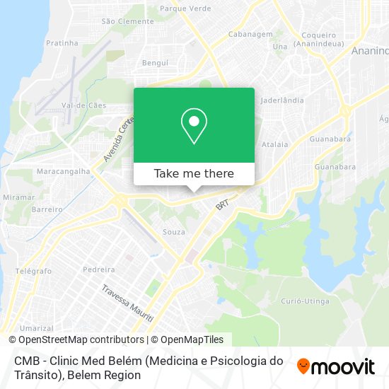 CMB - Clinic Med Belém (Medicina e Psicologia do Trânsito) map