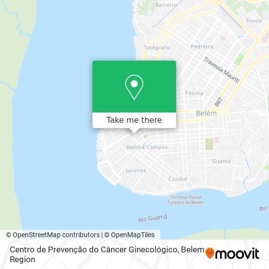 Centro de Prevenção do Câncer Ginecológico map
