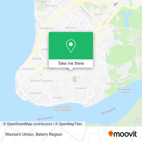 Western Union map