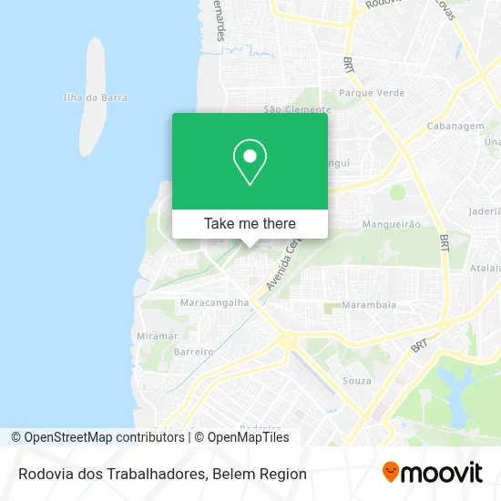 Rodovia dos Trabalhadores map