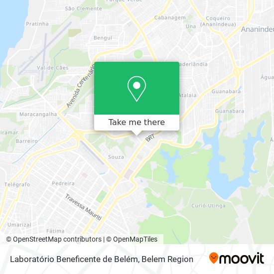 Laboratório Beneficente de Belém map