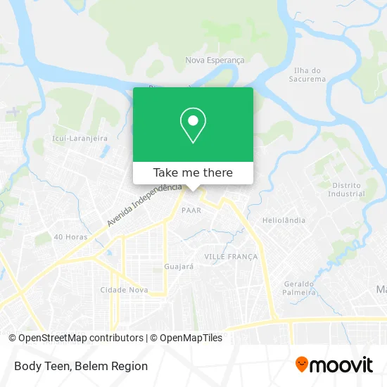 Body Teen map
