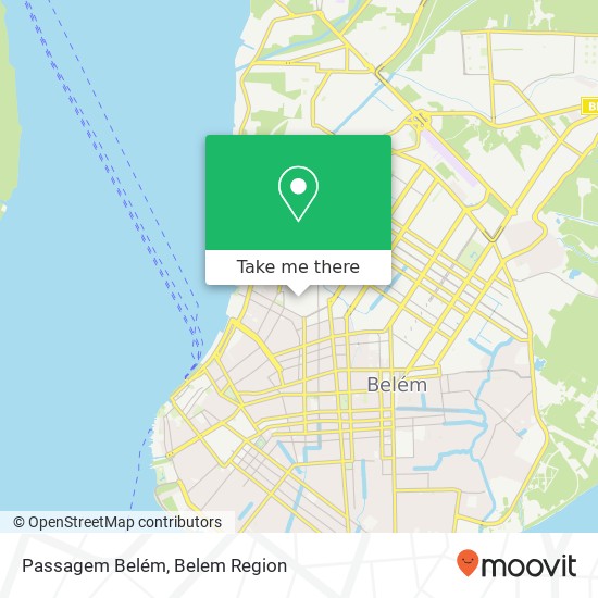 Passagem Belém map