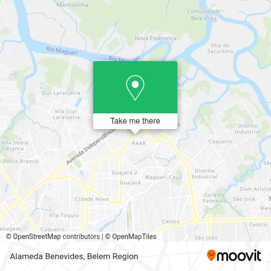 Alameda Benevides map