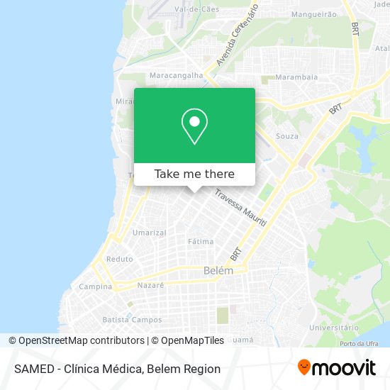 SAMED - Clínica Médica map