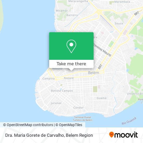 Dra. Maria Gorete de Carvalho map