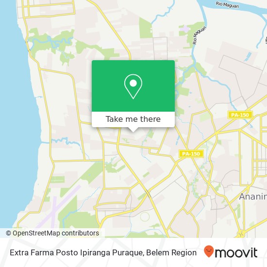 Extra Farma Posto Ipiranga Puraque map
