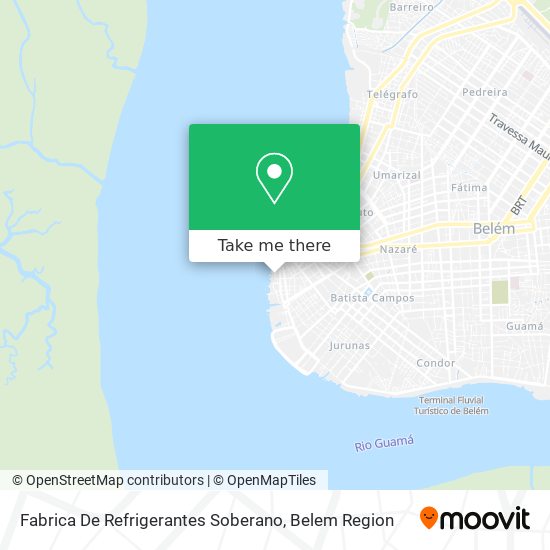 Fabrica De Refrigerantes Soberano map