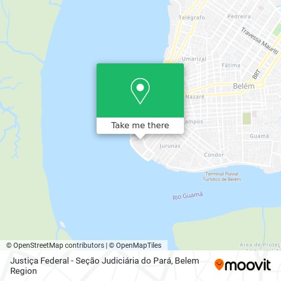 Mapa Justiça Federal - Seção Judiciária do Pará