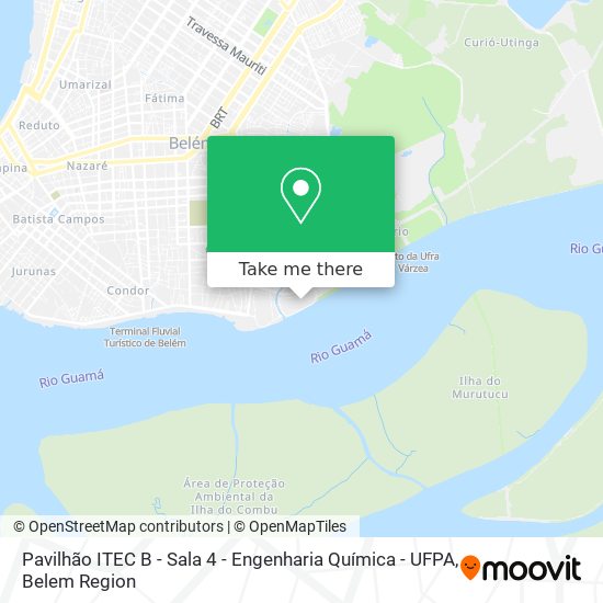 Pavilhão ITEC B - Sala 4 - Engenharia Química - UFPA map