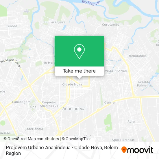 Projovem Urbano Ananindeua - Cidade Nova map