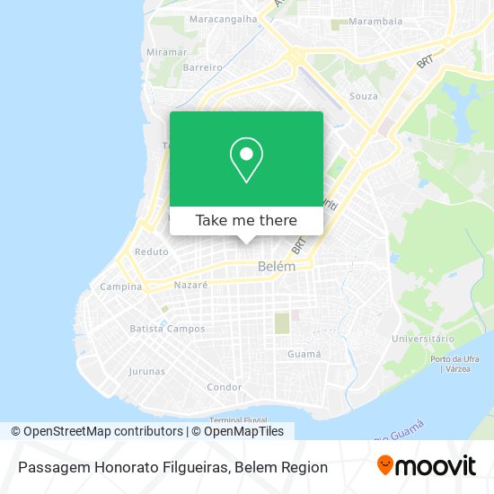 Mapa Passagem Honorato Filgueiras