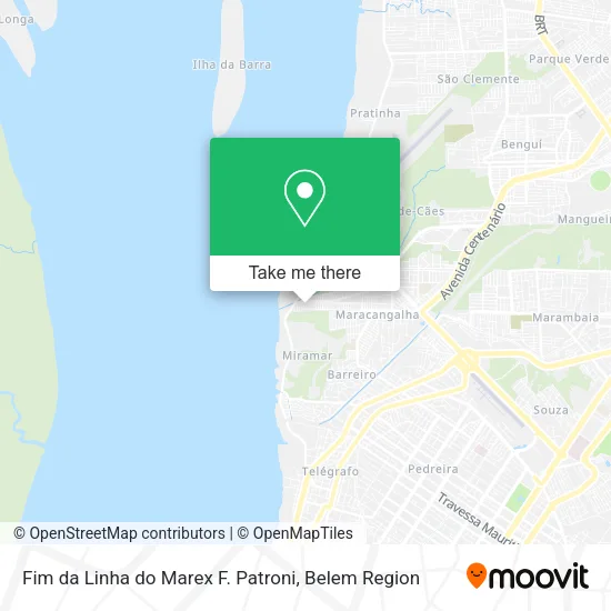 Fim da Linha do Marex F. Patroni map