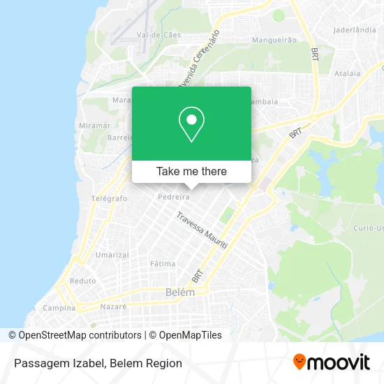 Passagem Izabel map