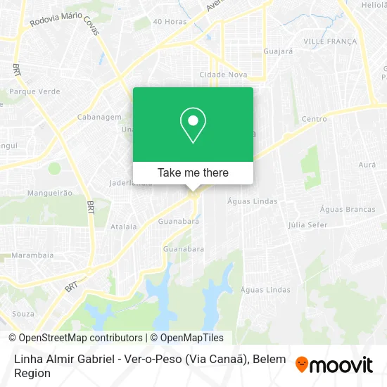 Linha Almir Gabriel - Ver-o-Peso (Via Canaã) map