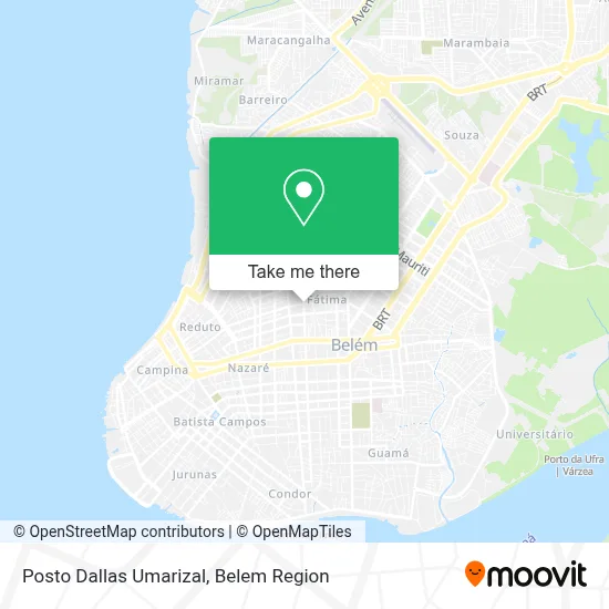 Posto Dallas Umarizal map