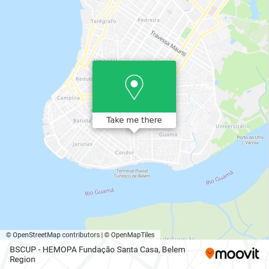 BSCUP - HEMOPA Fundação Santa Casa map