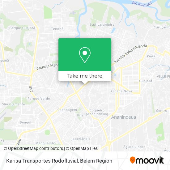 Karisa Transportes Rodofluvial map