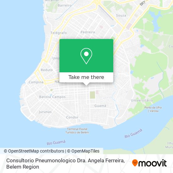 Consultorio Pneumonologico Dra. Angela Ferreira map